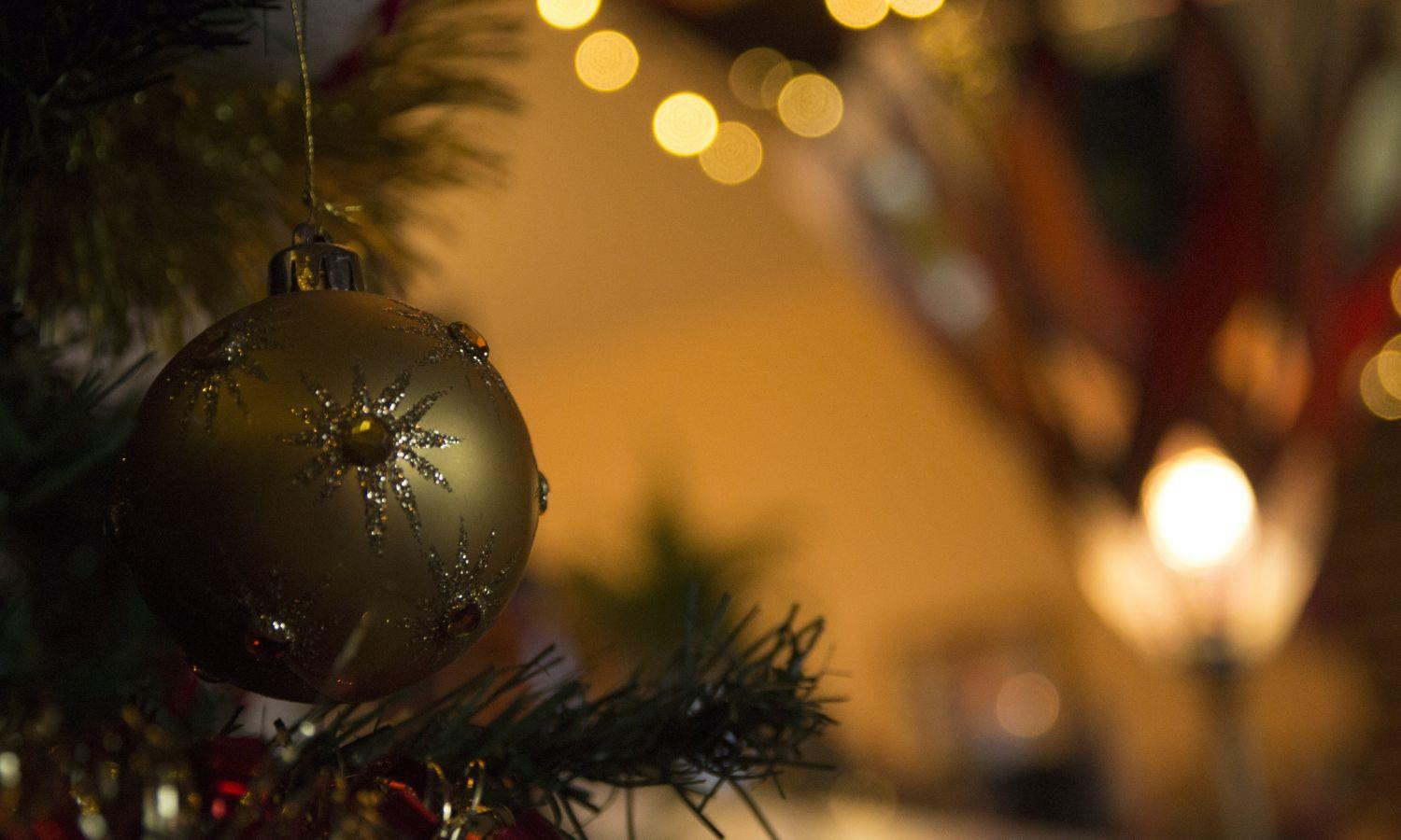 Bauble on a Christmas tree