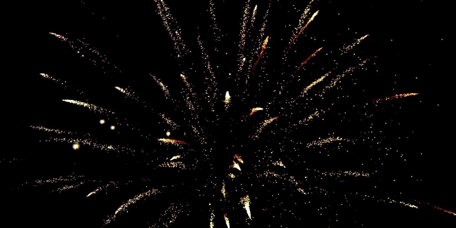 Fireworks exploding in the sky