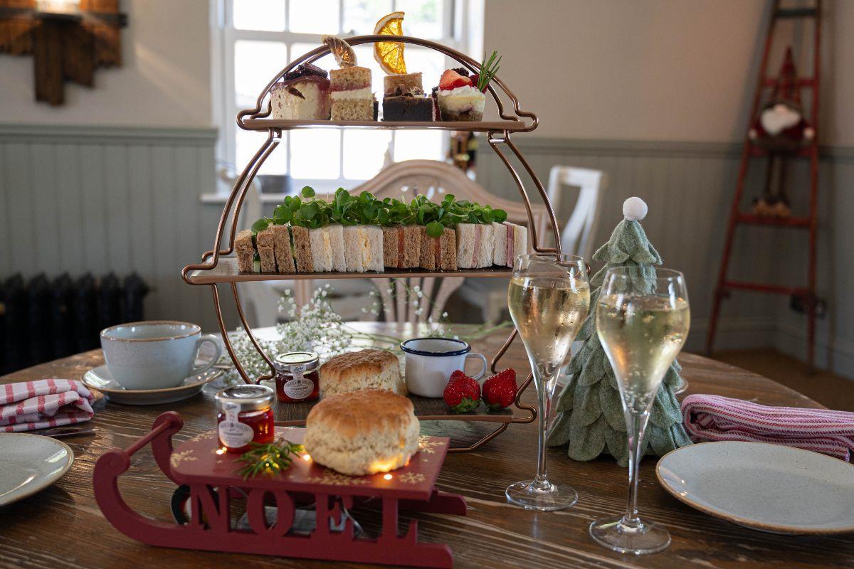 Christmas-themed afternoon tea