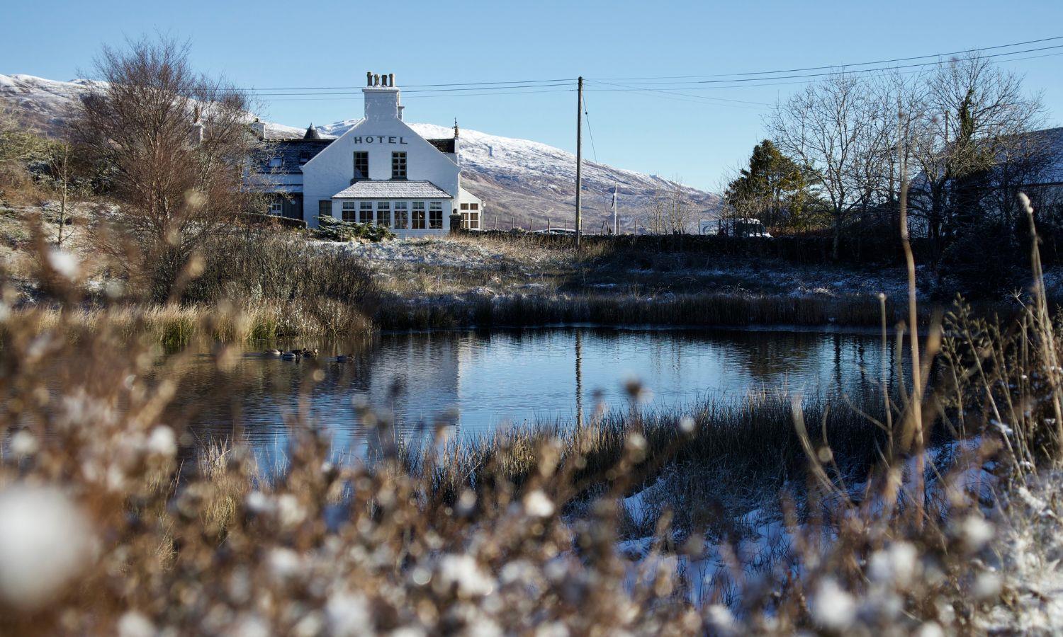 Eilean Iarmain Hotel in winter