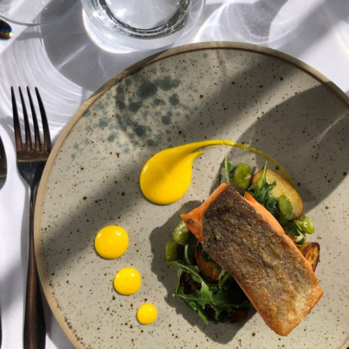 Dining at Melville Castle hotel near Edinburgh