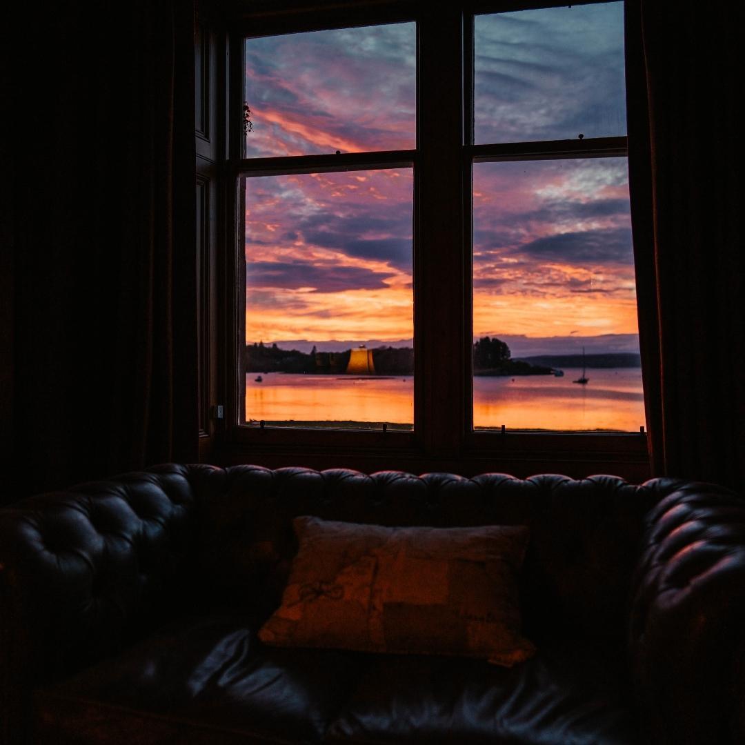 Sunset at Shieldaig Lodge Hotel