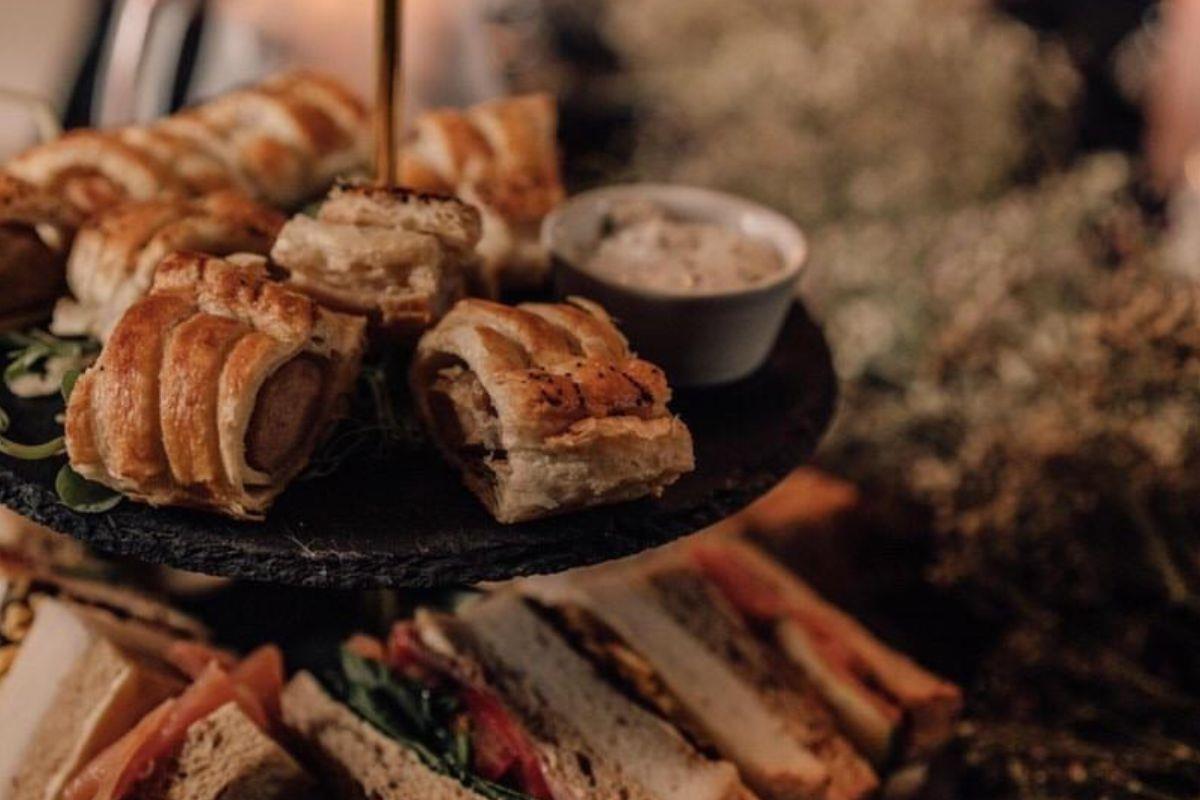 Afternoon Tea sausage rolls and sandwiches