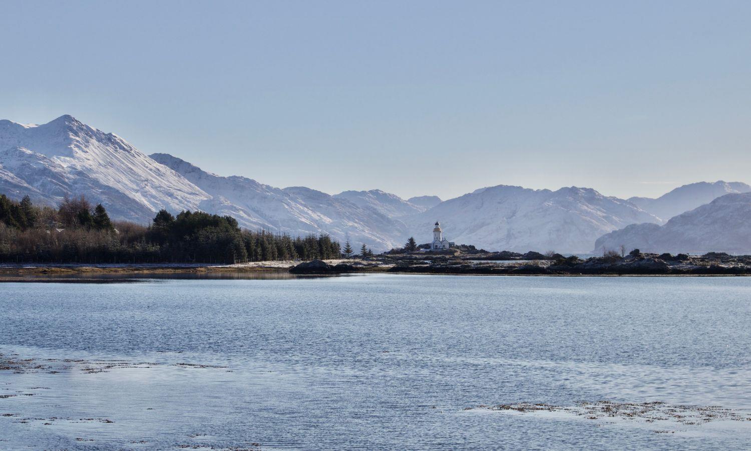Snow covered hills of Knoydart