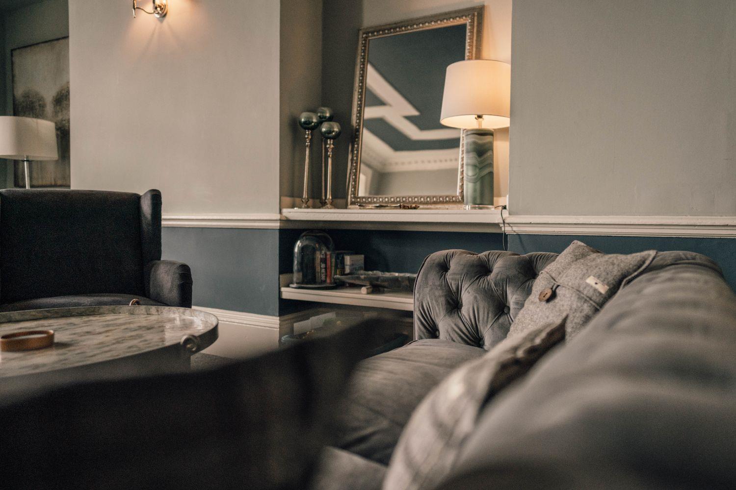 Lounge area with comfortable sofas at The Kirkwall Hotel