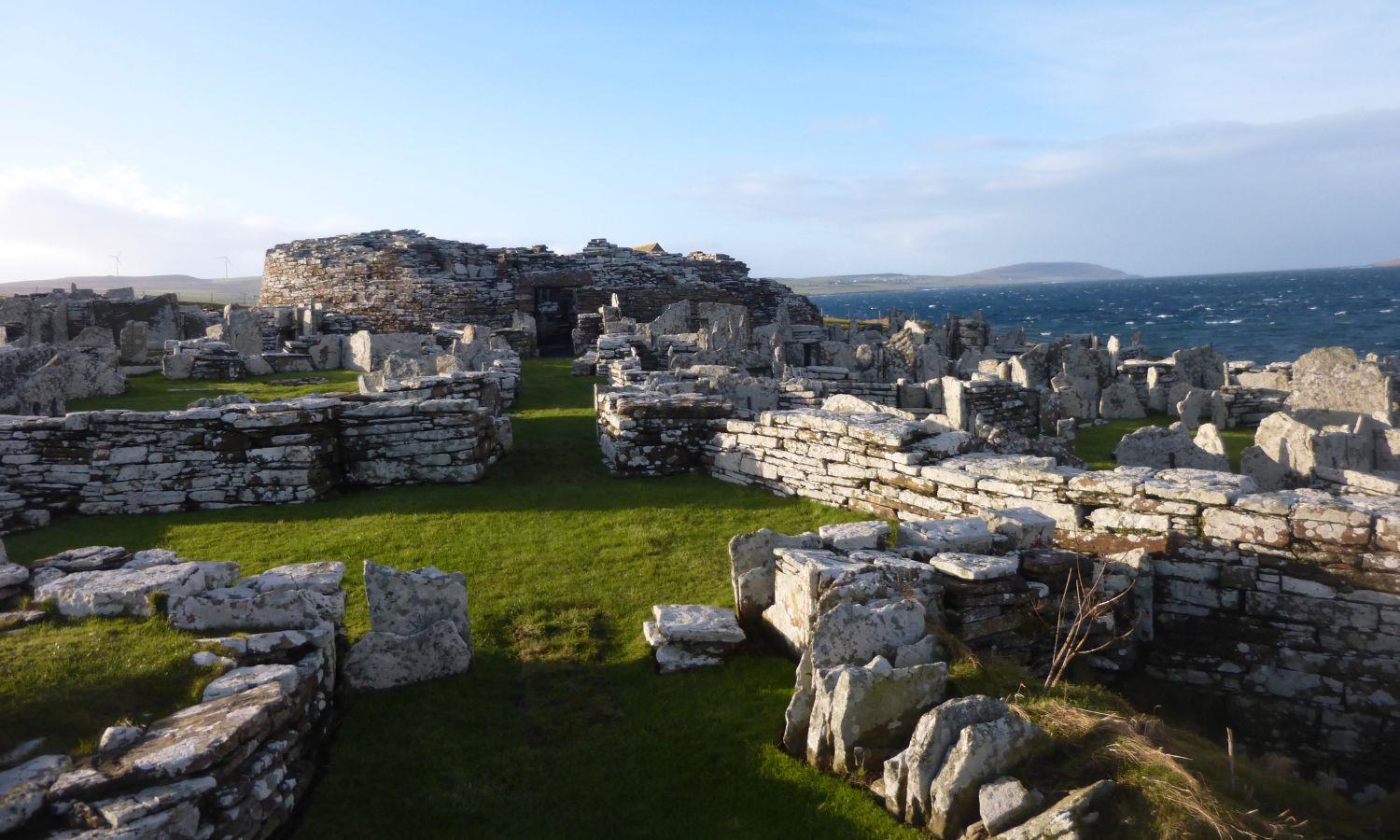 Broch of Gurness Iron Age settlement on Orkney's West Mainland