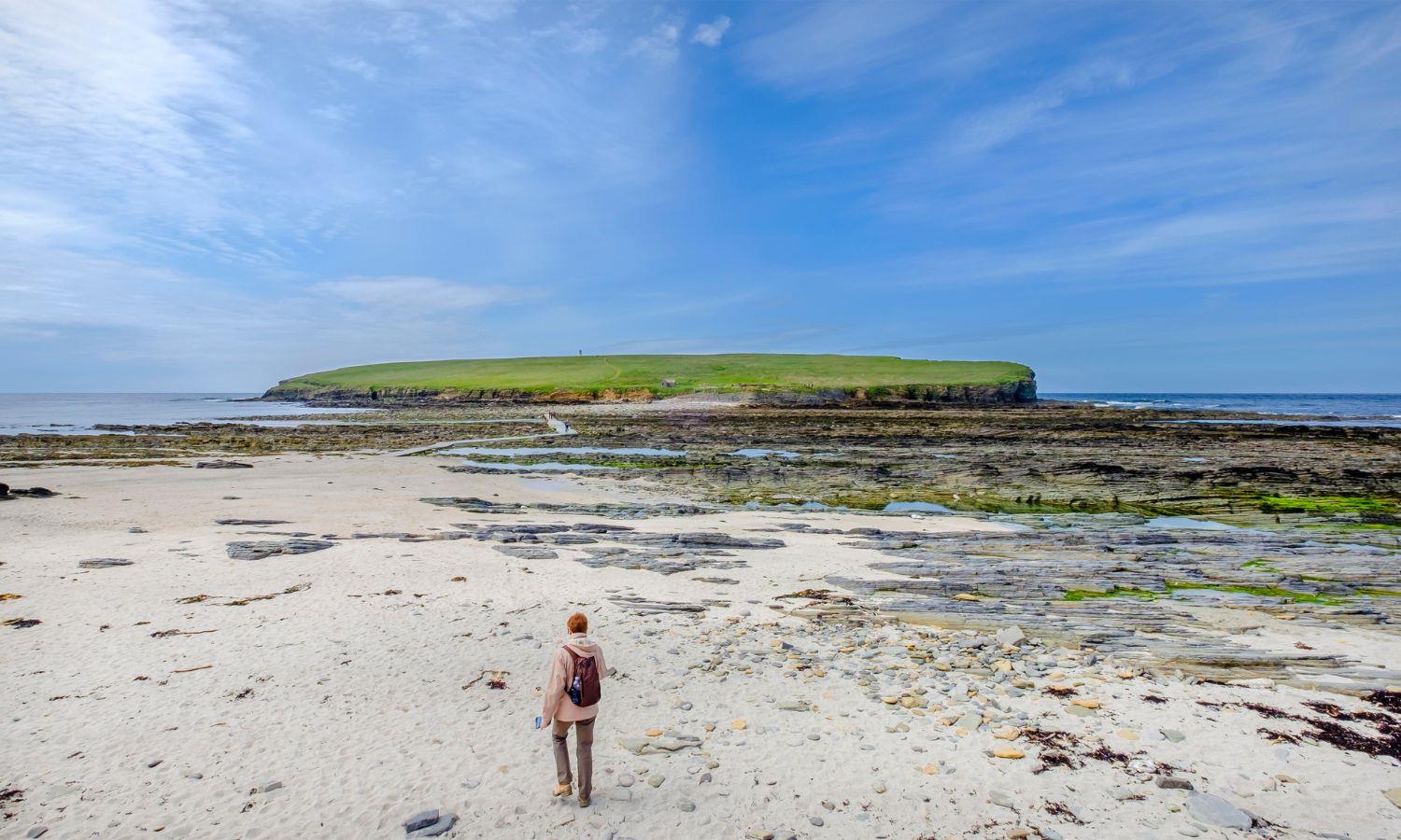 Brough of Birsay tidal island and ancient ruins on Orkney's West Mainland