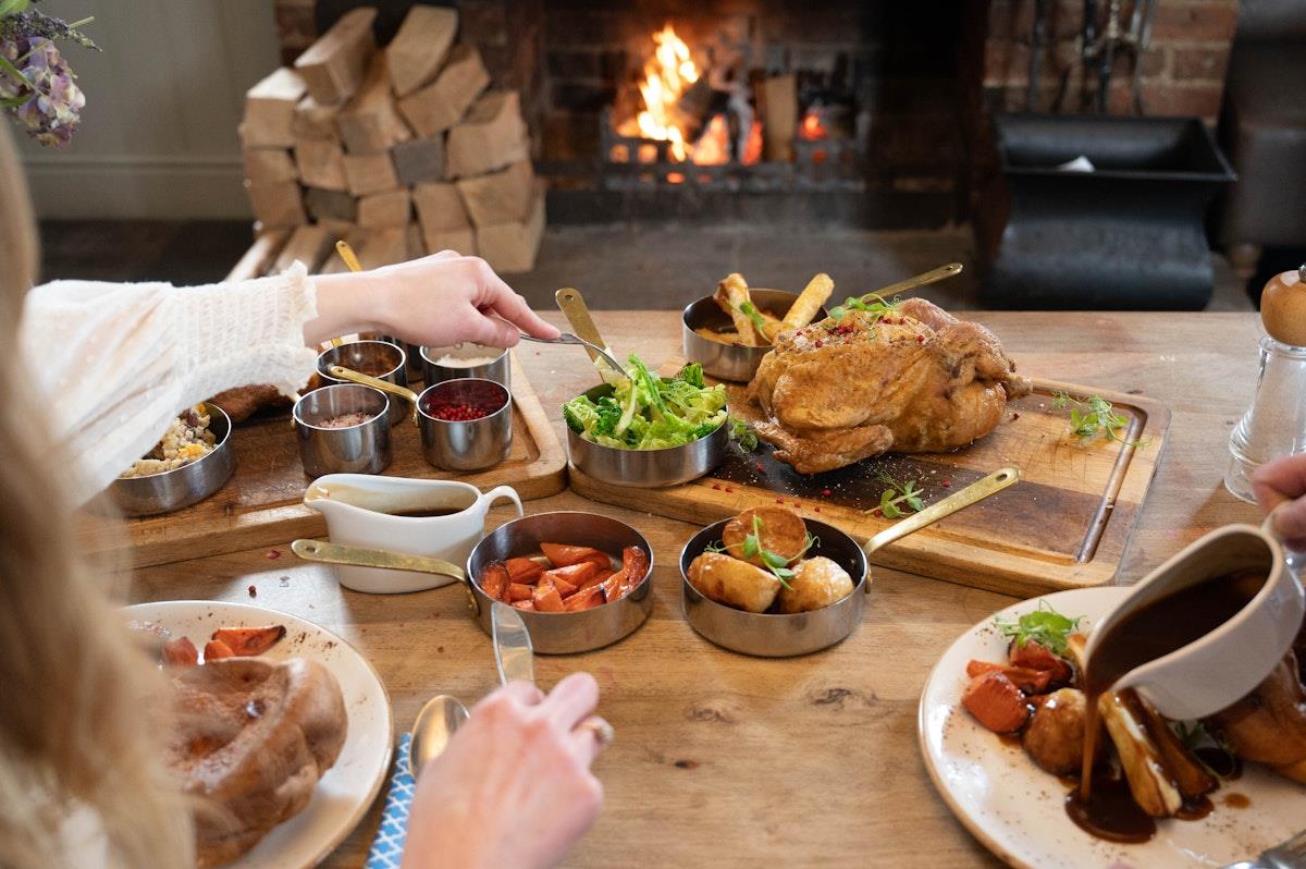 Roast Chicken by the fire at Eilean Iarmain