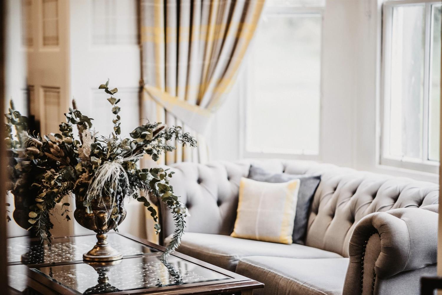 Sofa in Auchen Castle suite