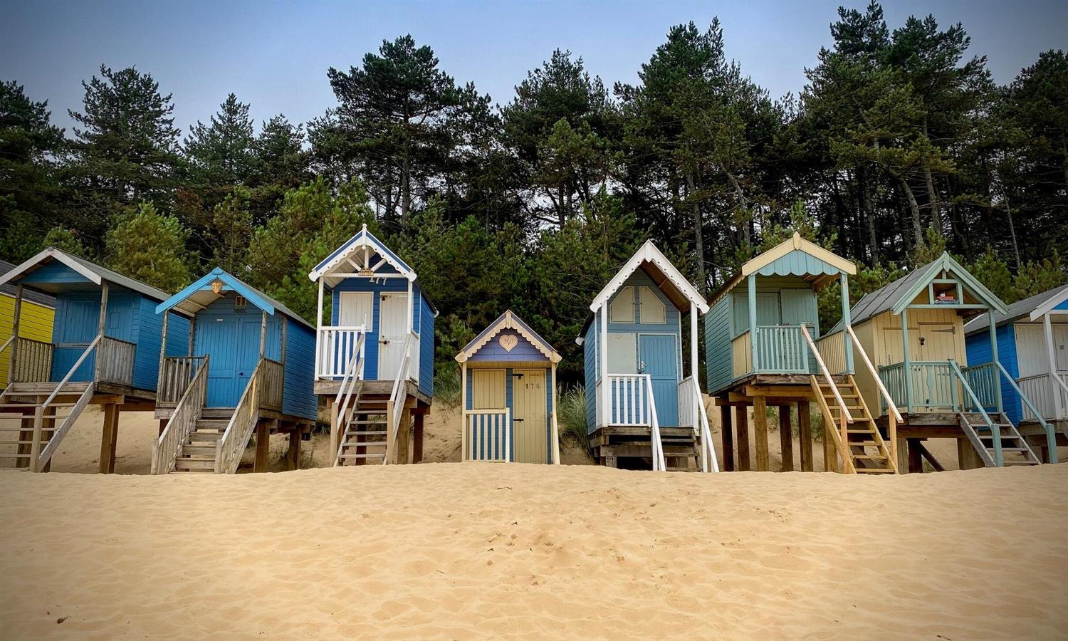 Beach huts at Wells-next-to-the-sea