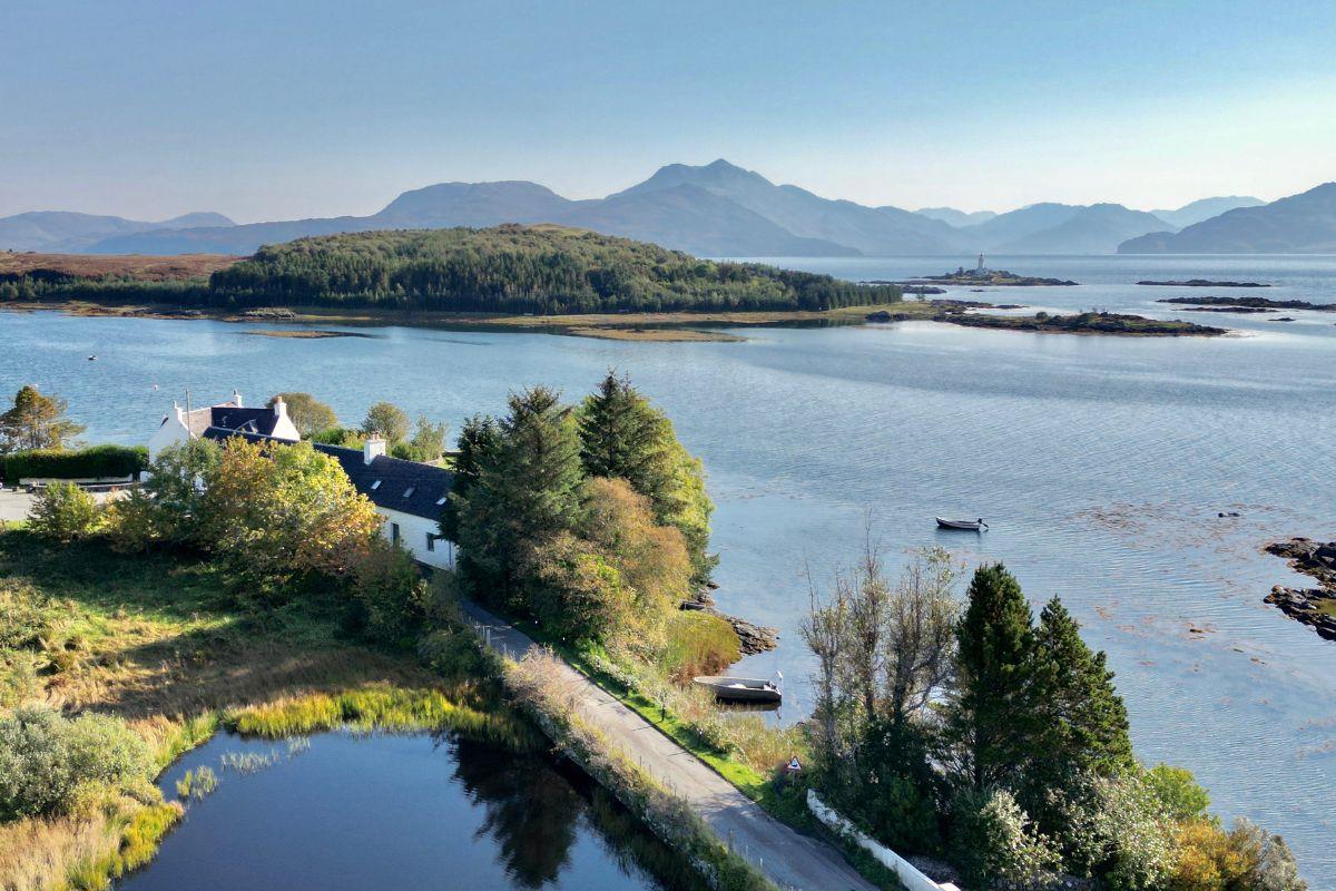 Eilean Iarmain hotel on the edge of the Sound of Sleat