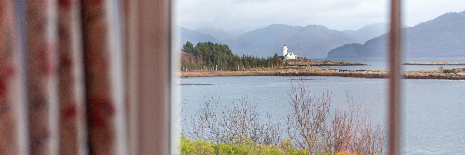 View across the loch from Eilean Iarmain bedroom