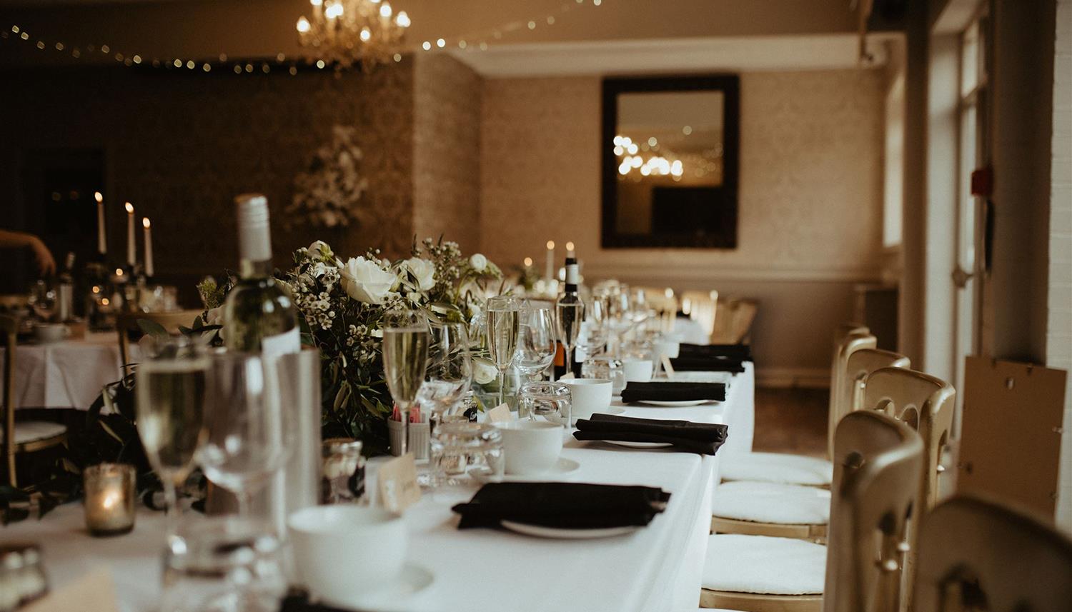Table decorated. Photo Credit: E&O Photography