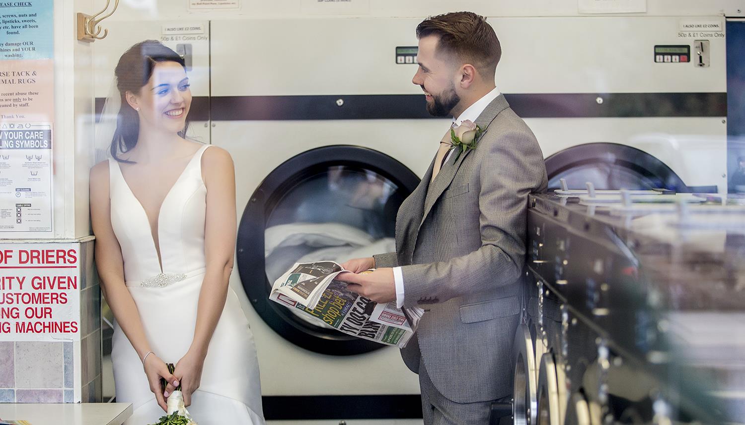Waiting at the laundromat. Photo Credit: Shell Sperling Photography