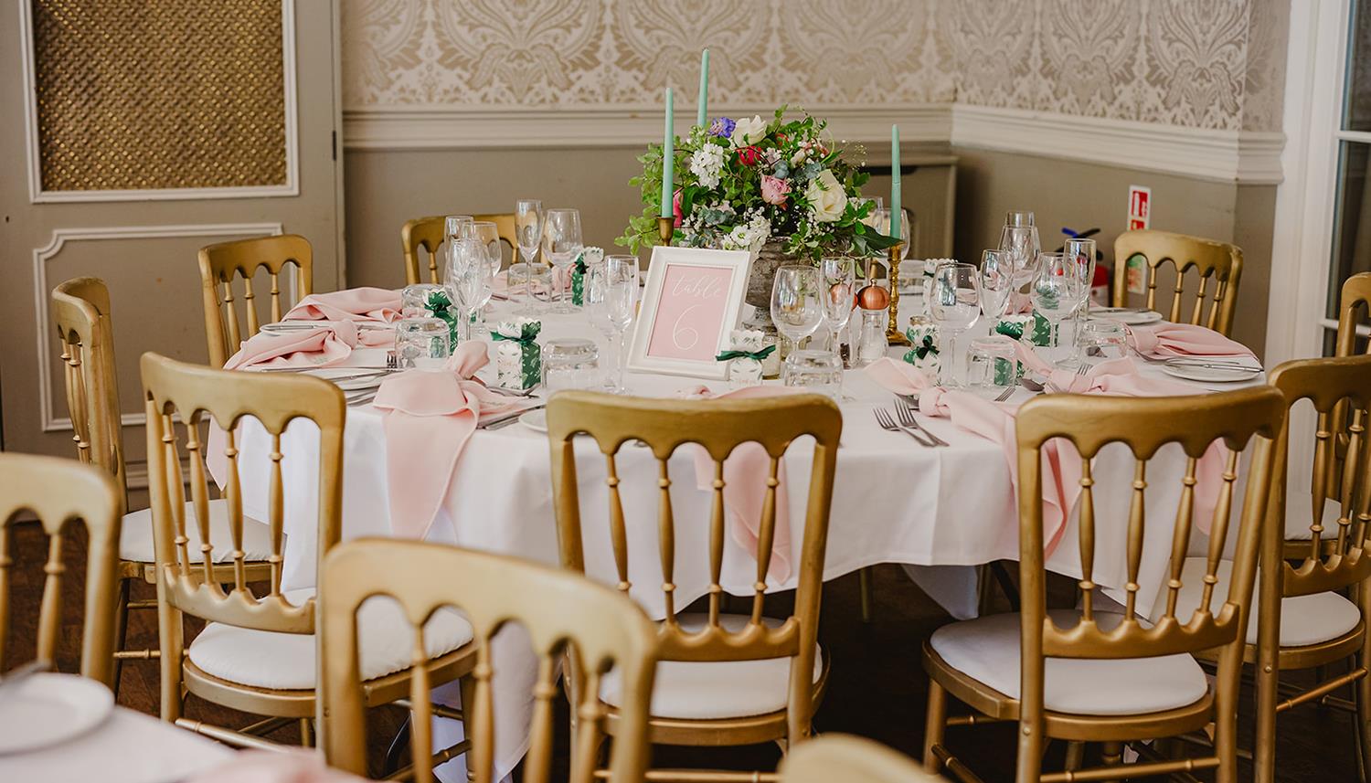 Decorated table. Photo Credit: Philip Quinnell Photography