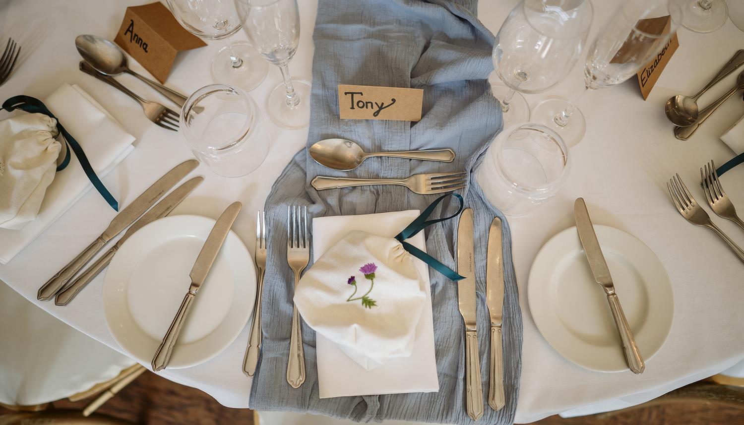 Place setting. Photo Credit: Lee Dann Photography