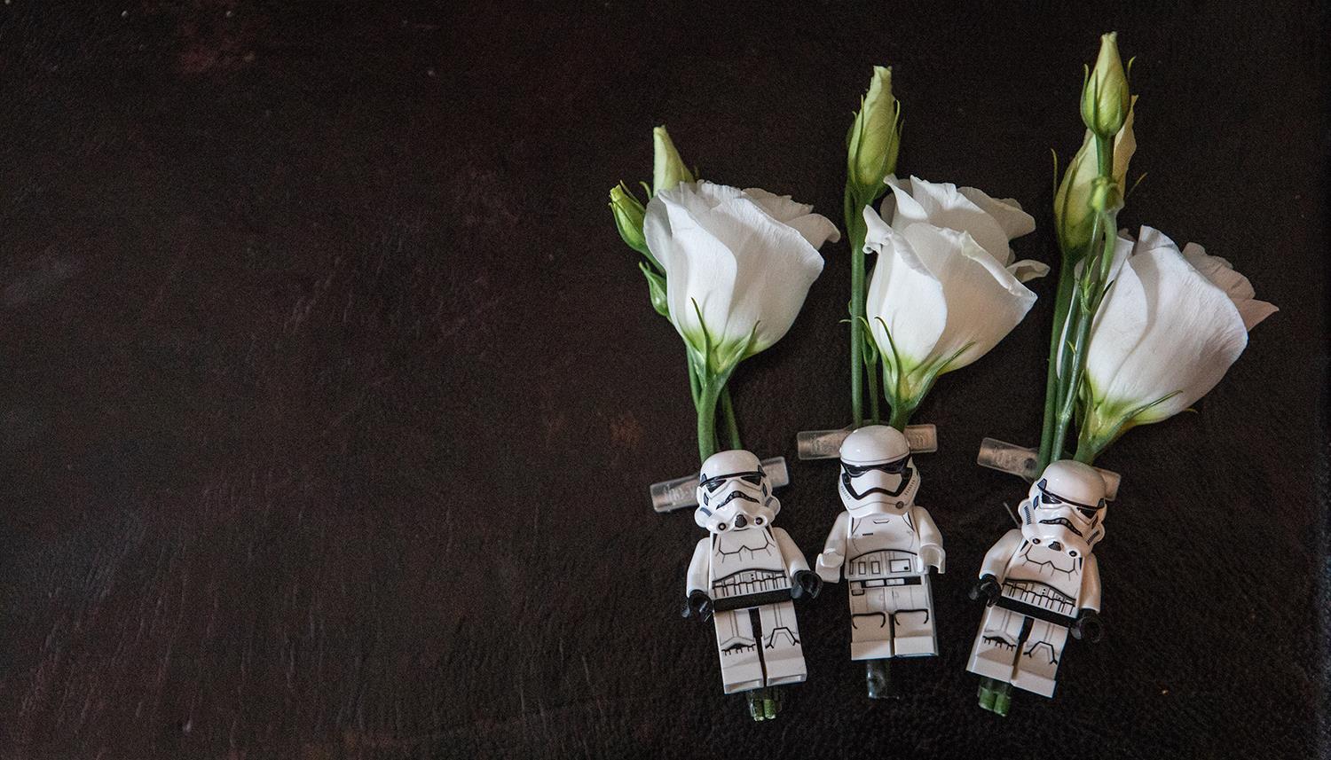 Star Wars floral. Photo Credit: Sian Lewis Photography
