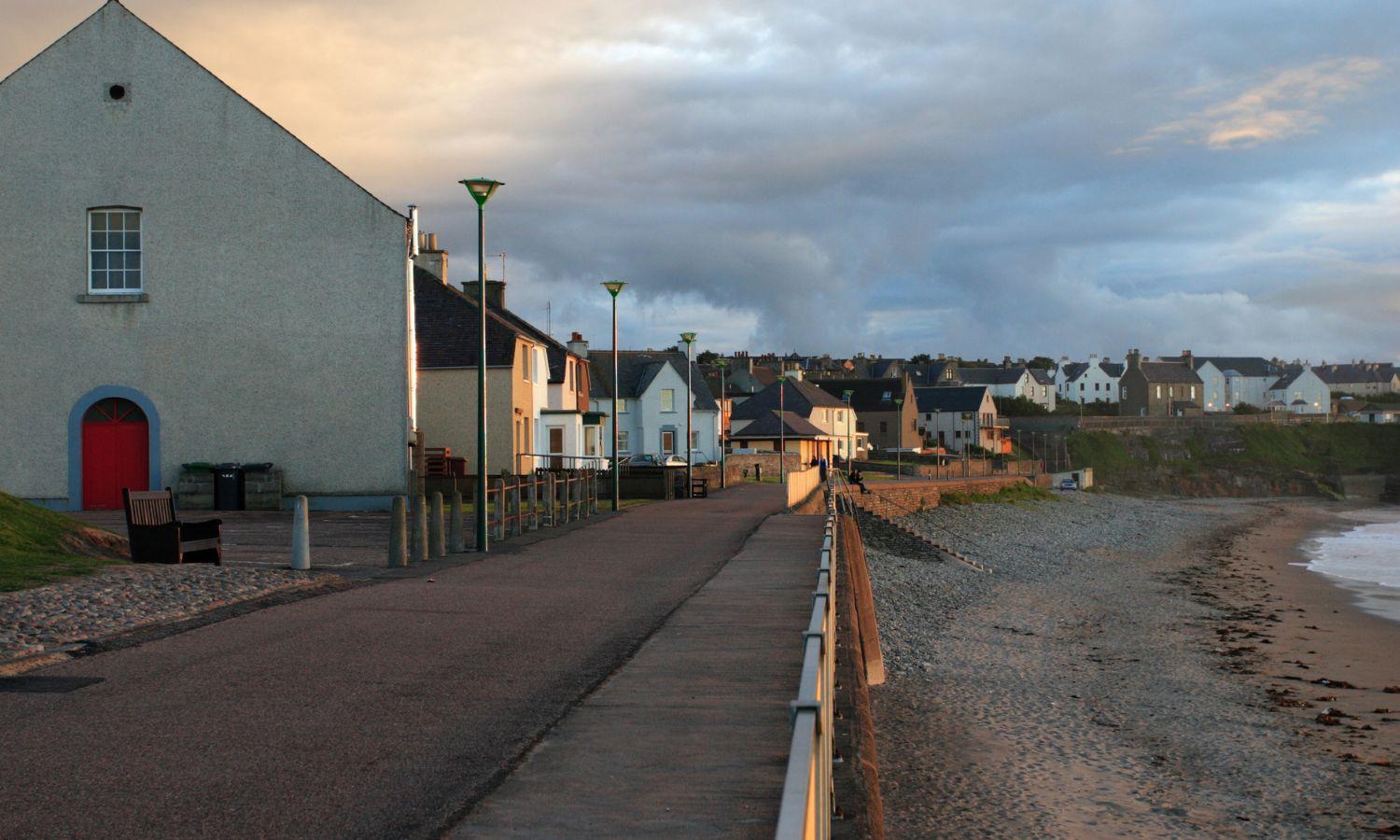 Thurso harbour in evening light