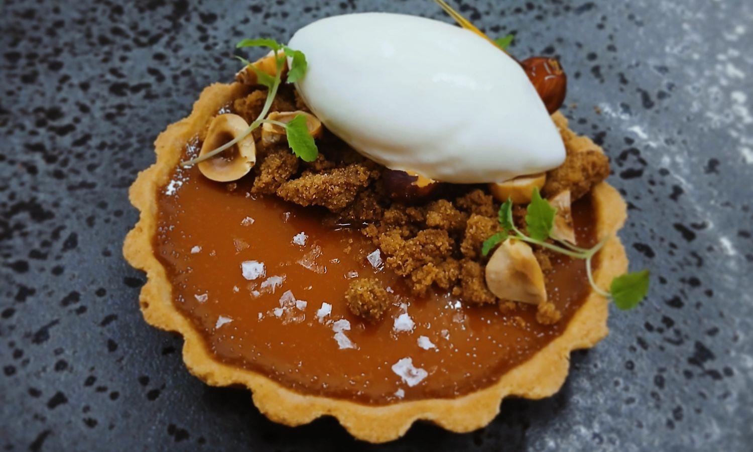 Salted caramel desert tart