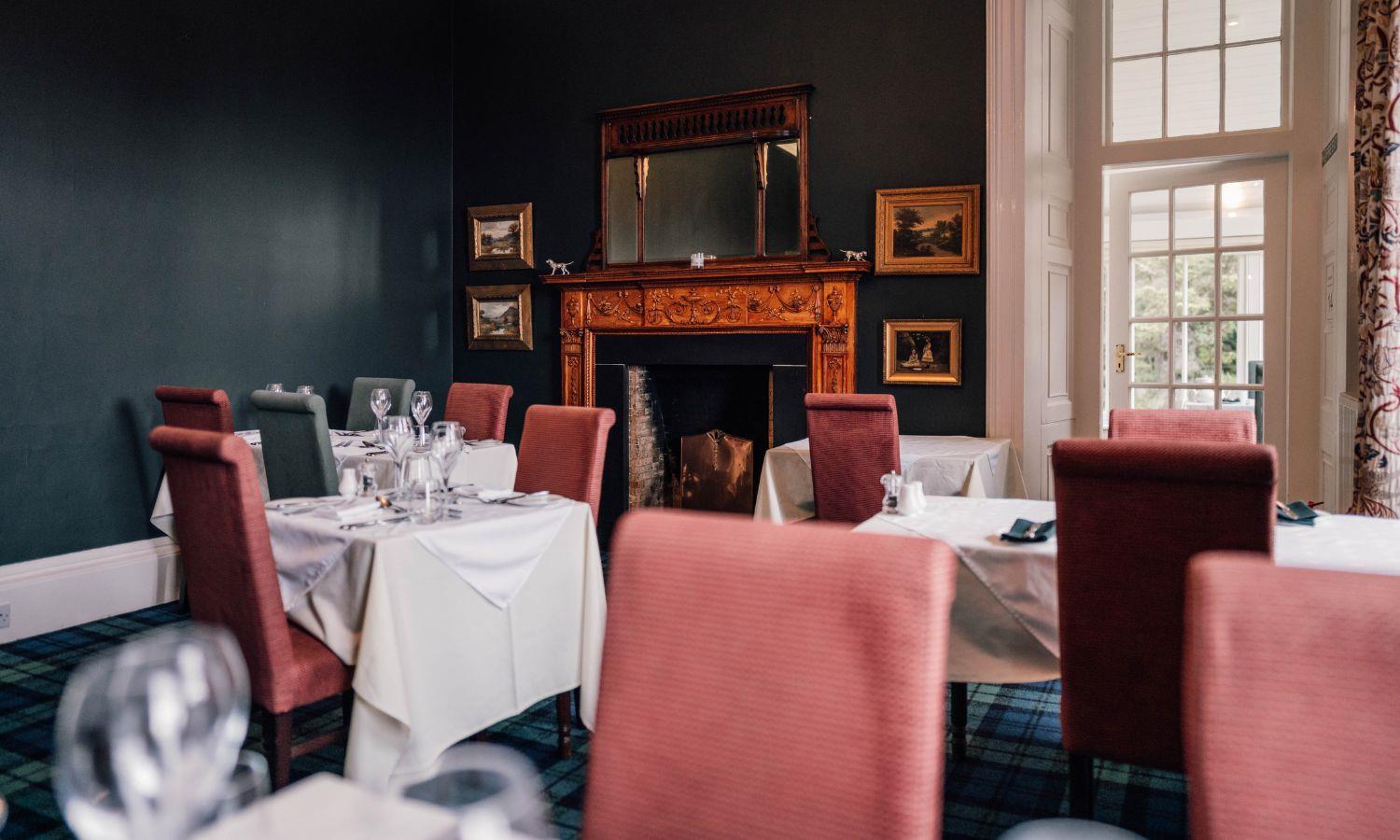 Dining room restaurant at Forss House Hotel 