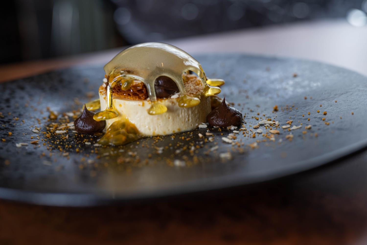 Fine dining tasting menu dish - parfait