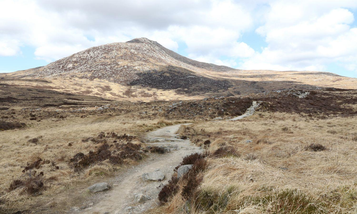 Path up Goatfell Mountain on Isle of Arran 