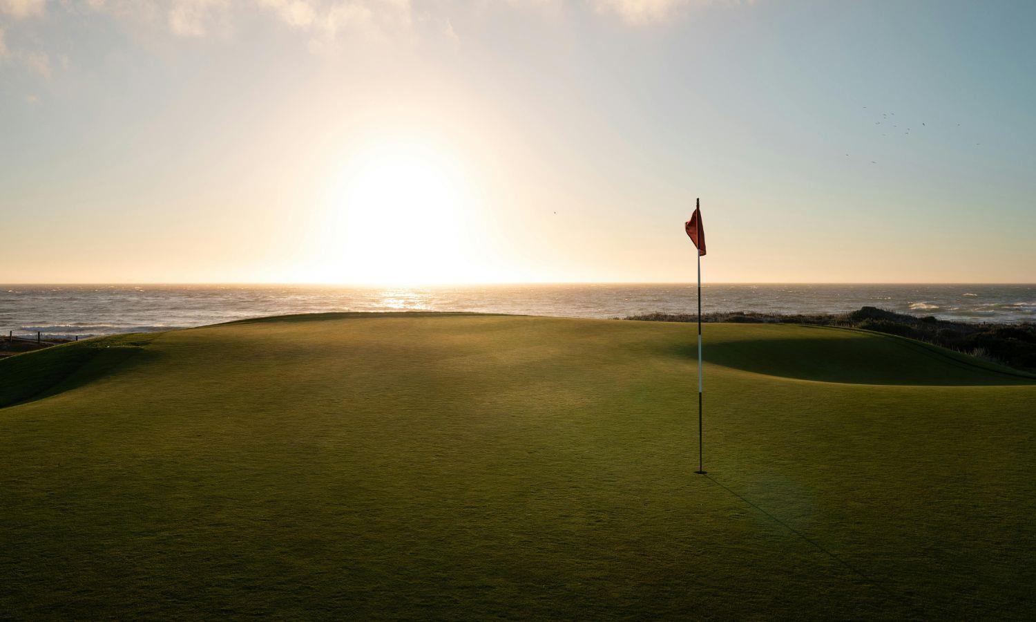 Golf course by the sea