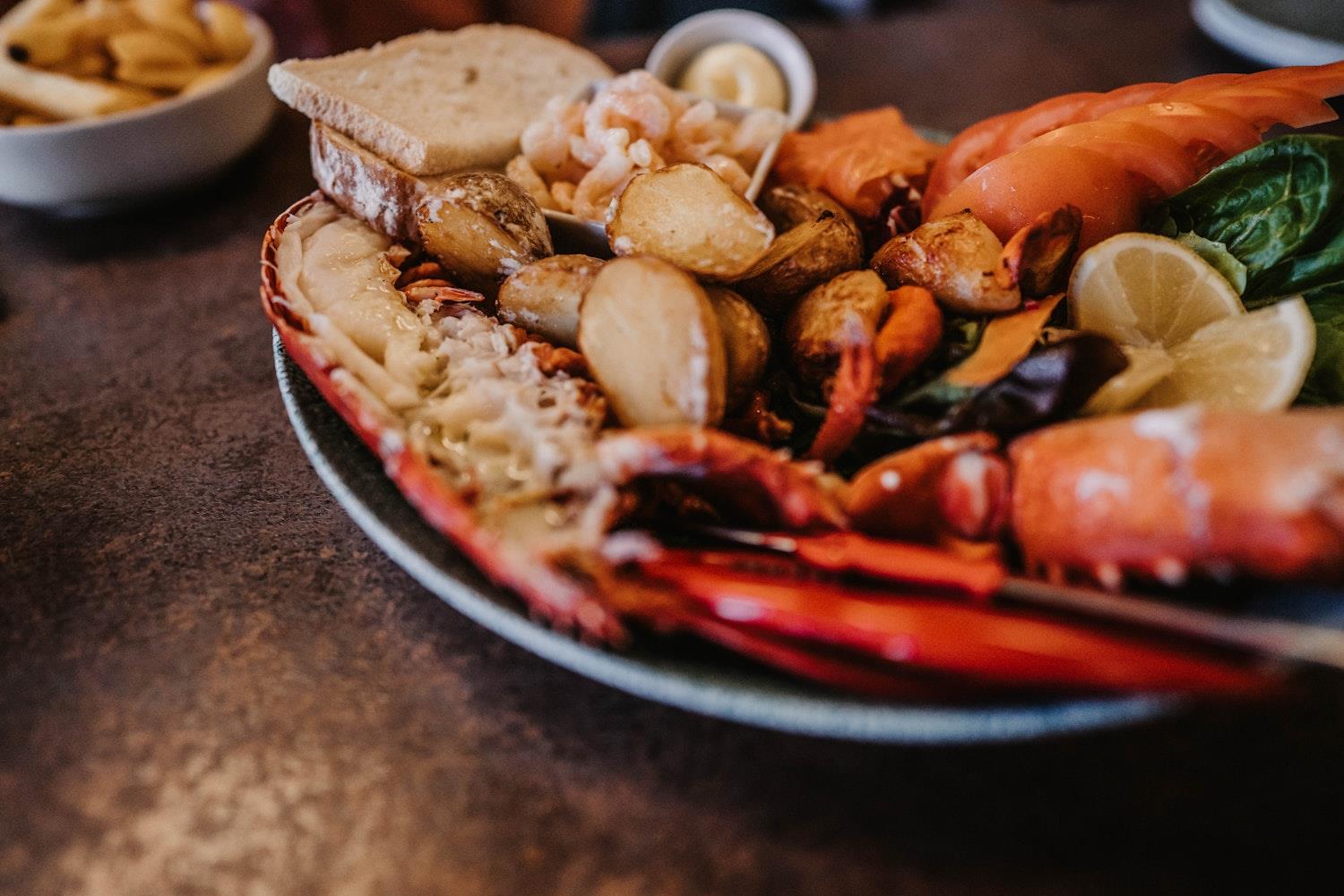 Lobster plate at EI Skye restaurant