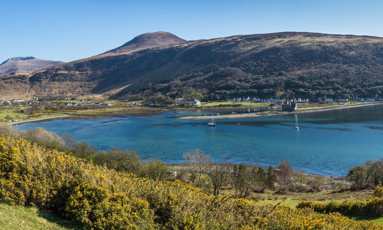 Port at Lochranza in Isle of Arran