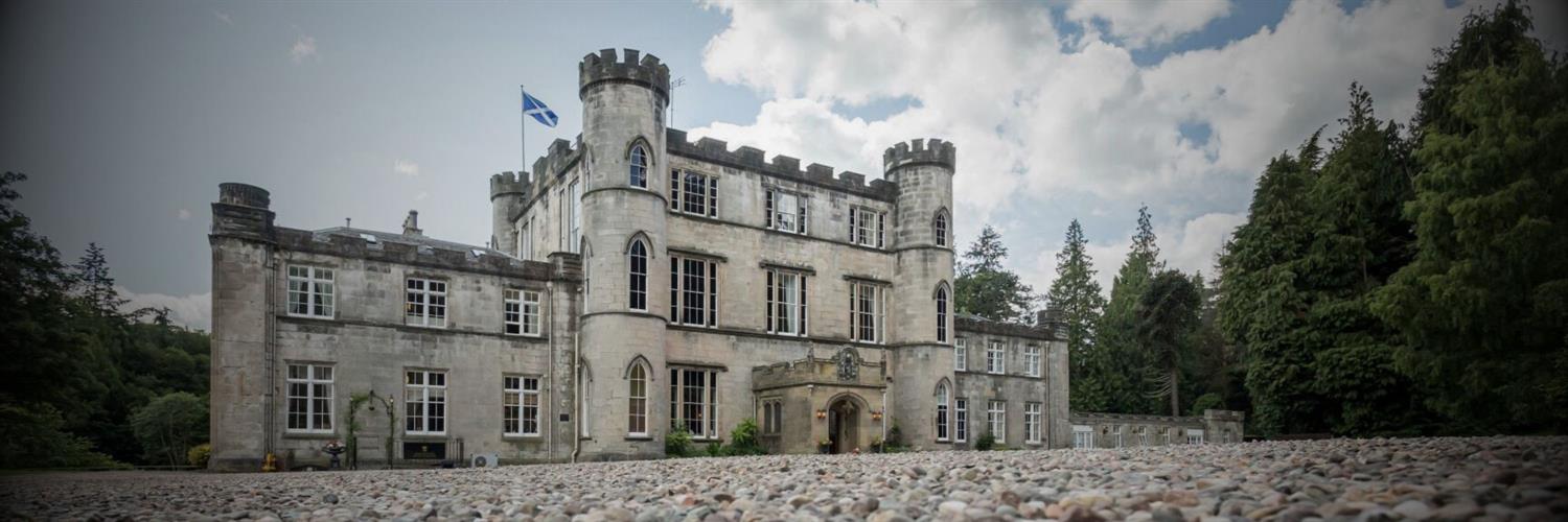 Exterior of Melville Castle near Edinburgh
