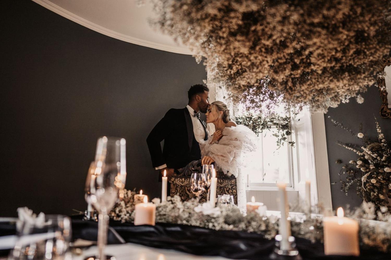 Turret wedding ceremony at Auchen Castle