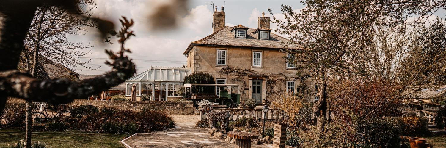 Exterior view of Widbrook Grange hotel near Bath