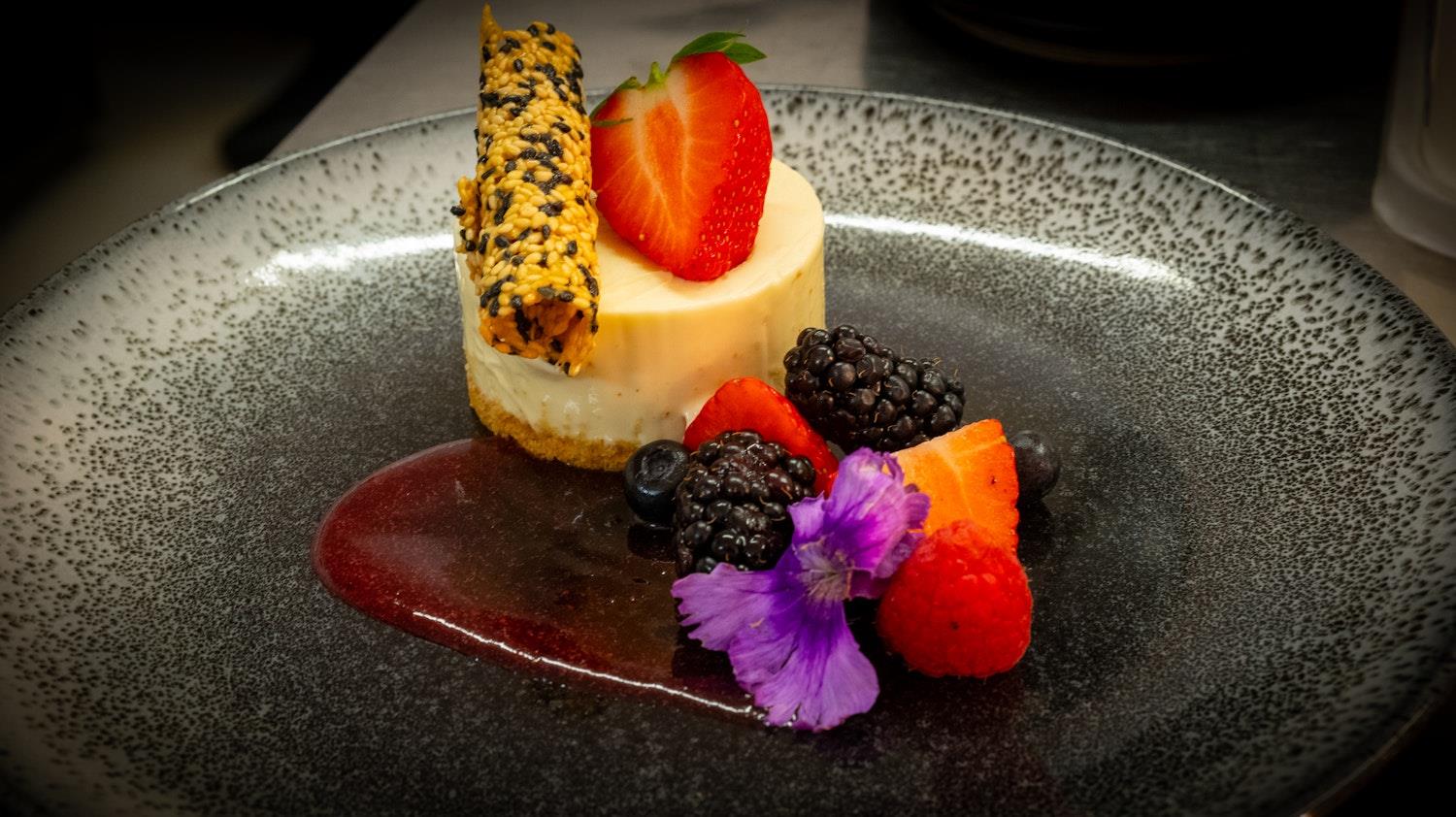 Dessert at Shieldaig Lodge