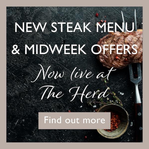 new steak menu & midweek offers at The Herd