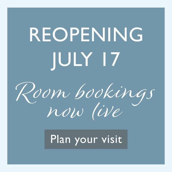 Reopening July 17 - Room Bookings live