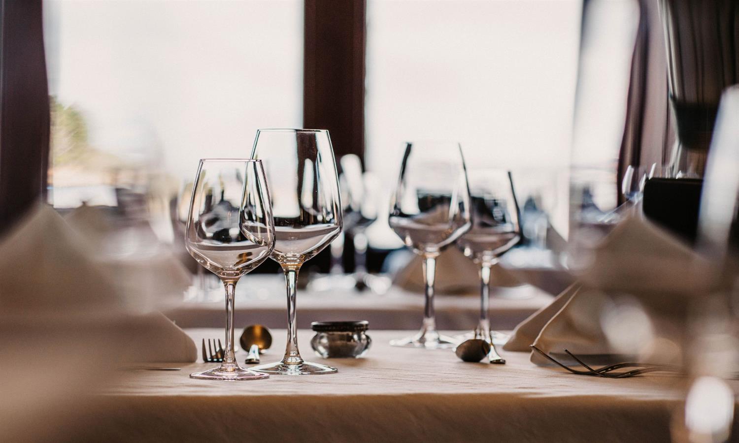 Dining room set up in Restaurant 
