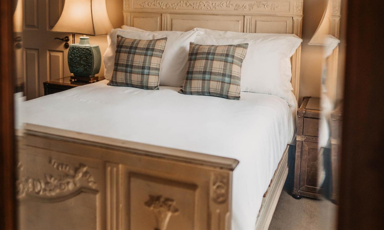 Double bedroom at Shieldaig Lodge hotel near Gairloch