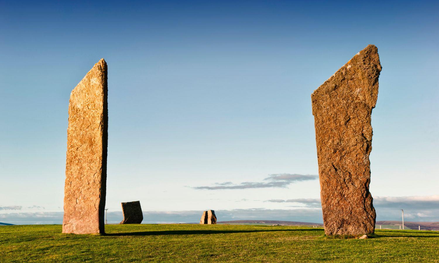 Standing Stones of Stenness and Maeshowe in Orkney
