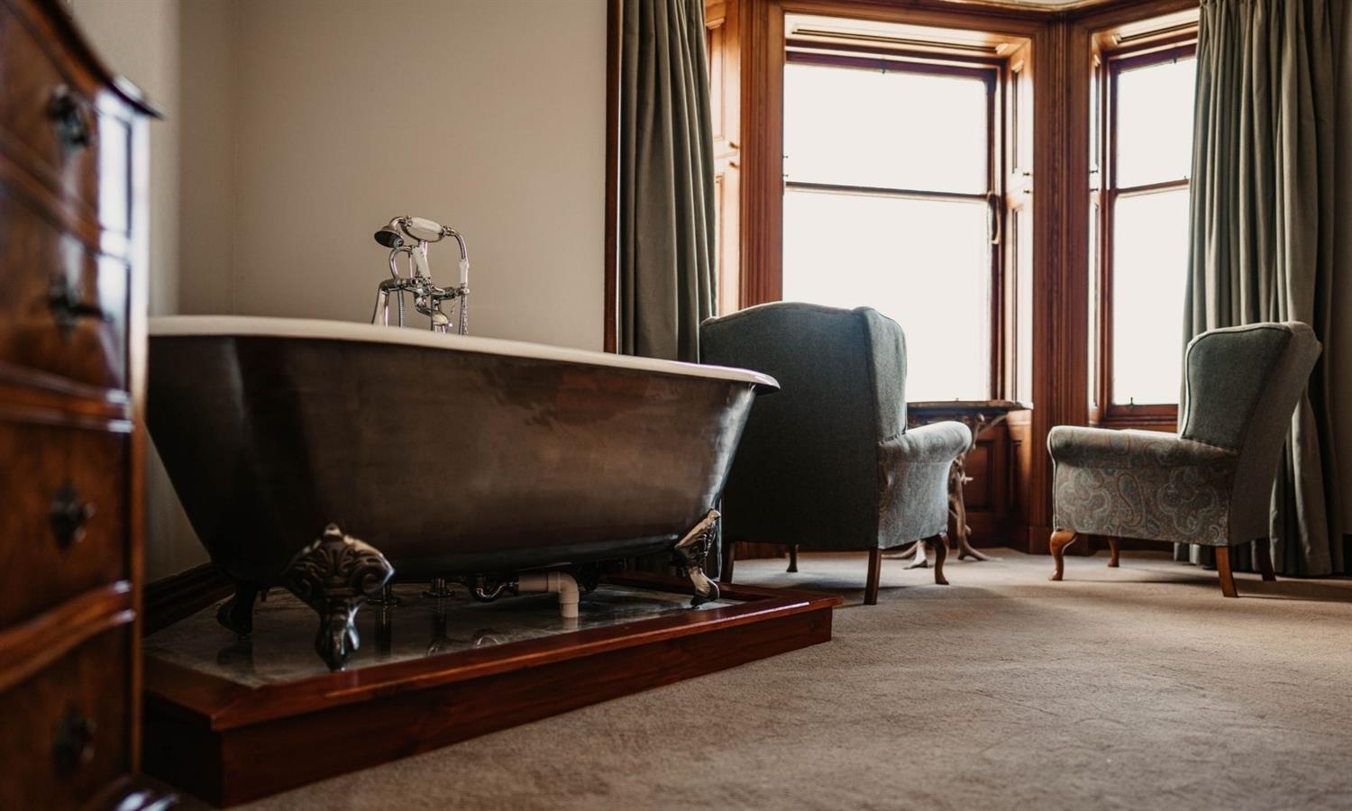 Suite Bedroom at Shieldaig Lodge