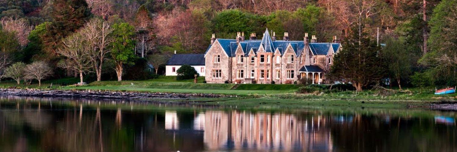 Exterior view of Shieldaig Lodge