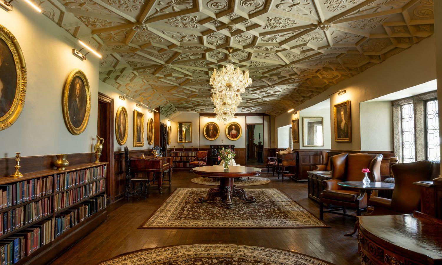 Historic room at Lewtrenchard Manor