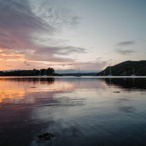 Sunset over Shieldaig Bay