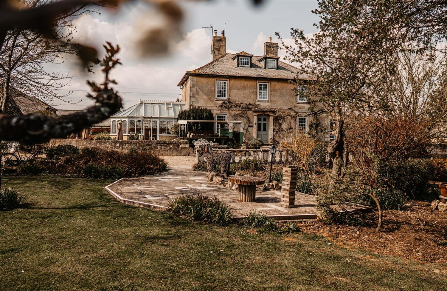 Front of Widbrook Grange hotel near Bath