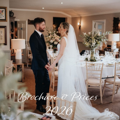 2026 brochure with bride and groom
