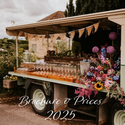 2025 brochure with decorated milkfloat