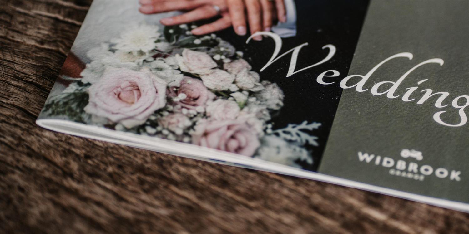 Widbrook Grange hotel wedding brochure