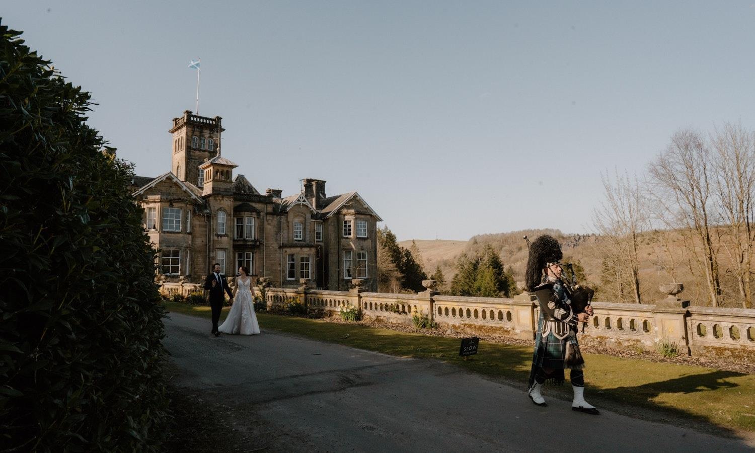 Scottish piper