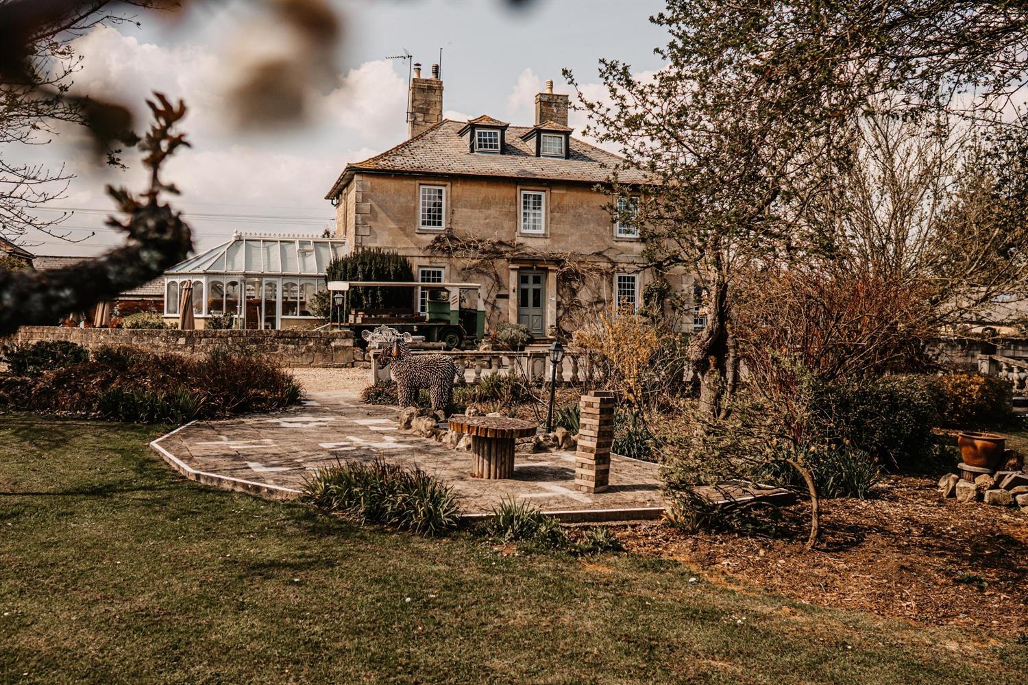 Exterior view of Widbrook Grange hotel near Bath