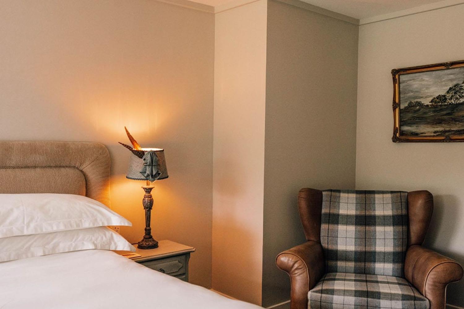 Bedroom at Forss House hotel