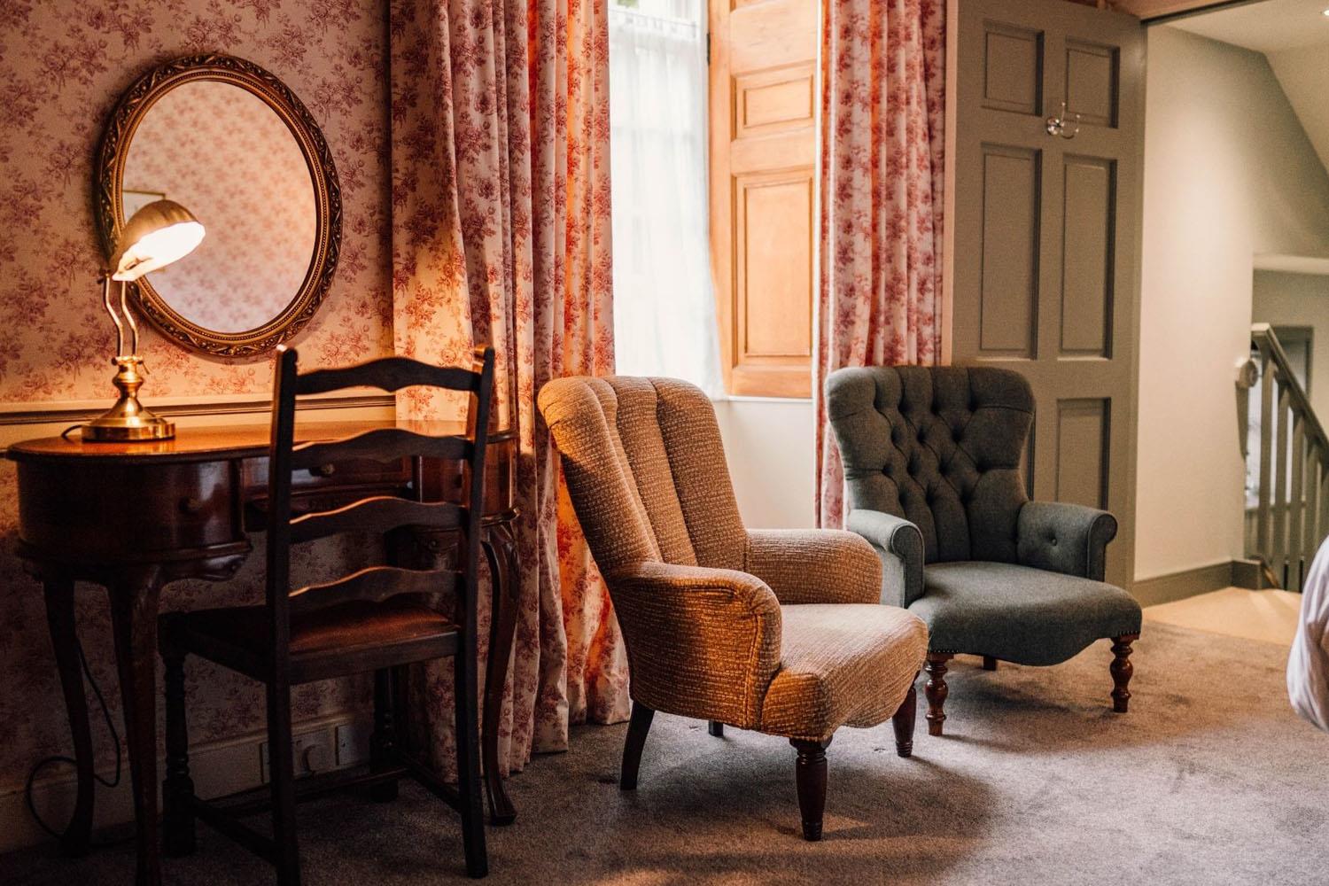 Bedroom at Forss House hotel 